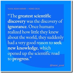 Homo Deus - ignorance discovery